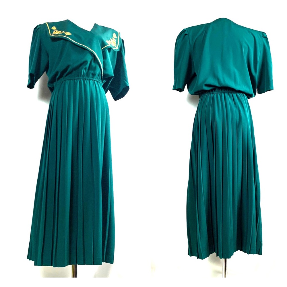 Vintage 1960s inspired Green Sailor’s Dress